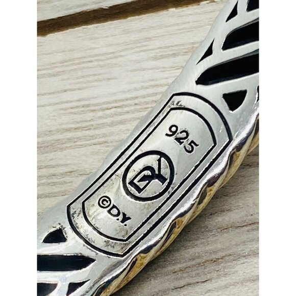 David Yurman Hinge Sculptured Cuff Bracelet 11mm - Picture 10 of 11